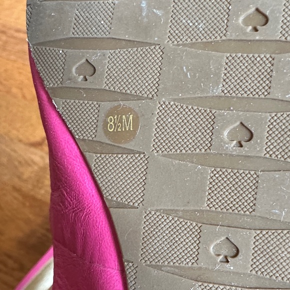 Kate Spade Pink Flats with Gold Accents - Picture 5 of 6